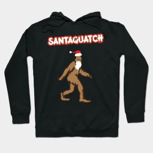 Santaquatch Funny Christmas Santa Hoodie